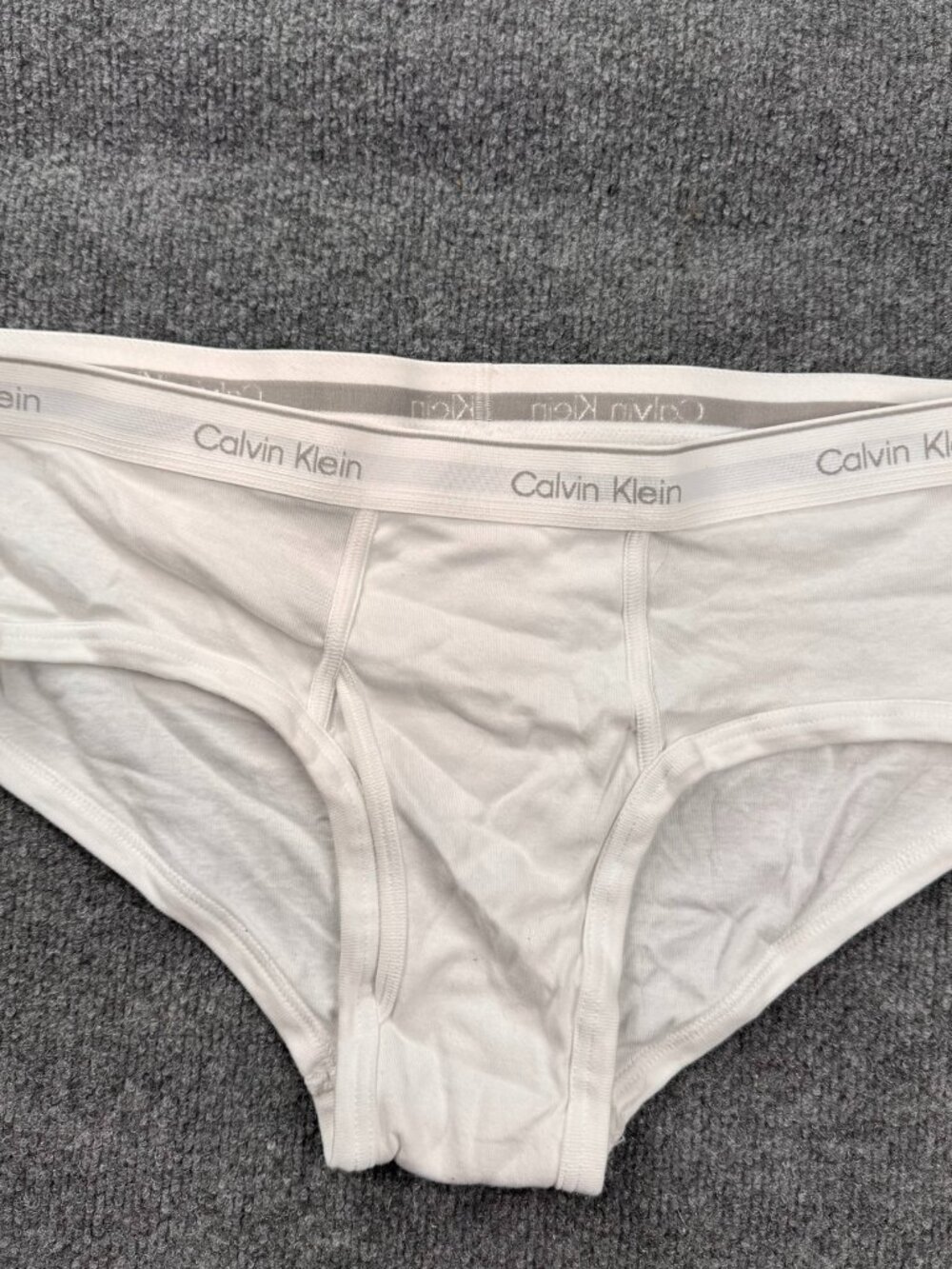 calvin klein mens white cotton briefs underwear size xl new